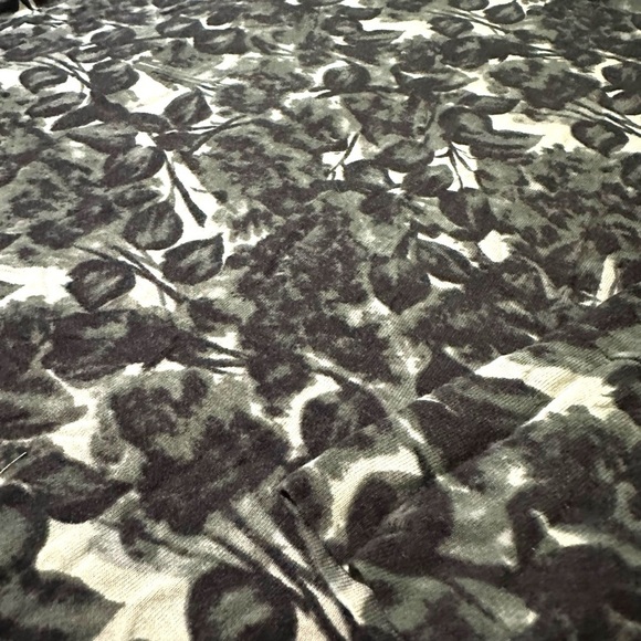 PIAZZA SEMPIONE | Italian Boat Neck Leaf Pattern Long Sleeve Top US Size 10 - Picture 4 of 6